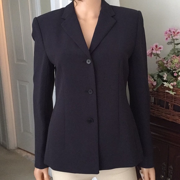 NWT Talbots dark blue blazer size 6 - Picture 3 of 10